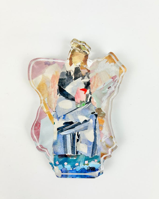 Angel Claudia Acrylic Block Home Decor in  at Wrapsody