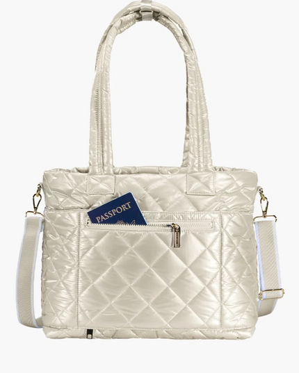 Oliver Thomas Wanderlust Tote Pearl Metallic