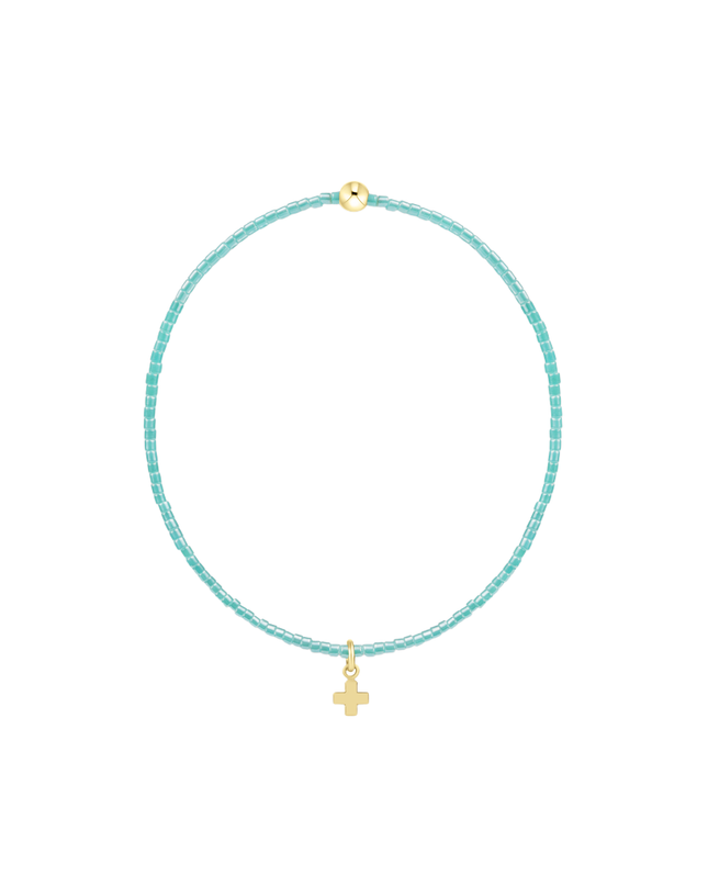 Enewton Hope Classic Signature Cross Charm Bracelet Sea Glass Bracelets in at Wrapsody
