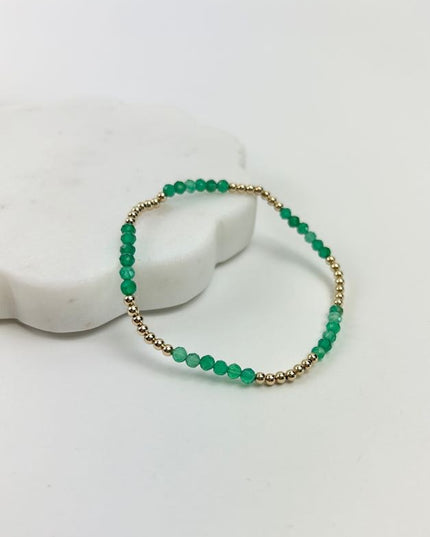 Enewton Blissful 2.5mm Bracelet - Green Onyx Bracelets in  at Wrapsody