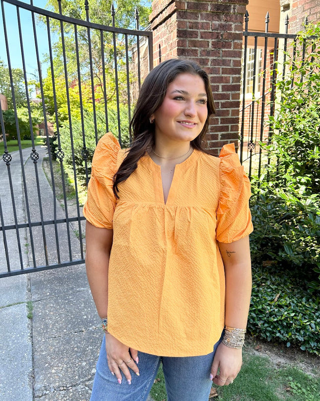 Creamsicle Dreams Blouse Tops in  at Wrapsody