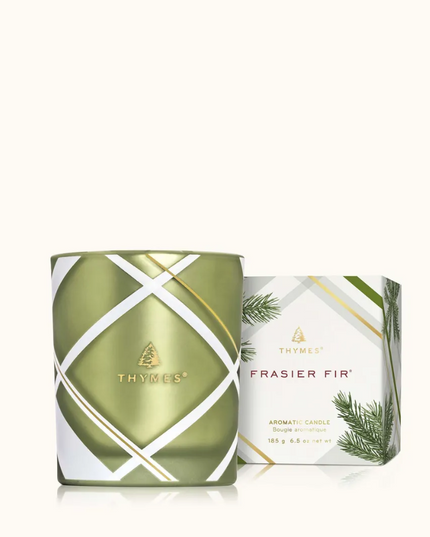 Frasier Fir Frosted Plaid 6.5oz Candle