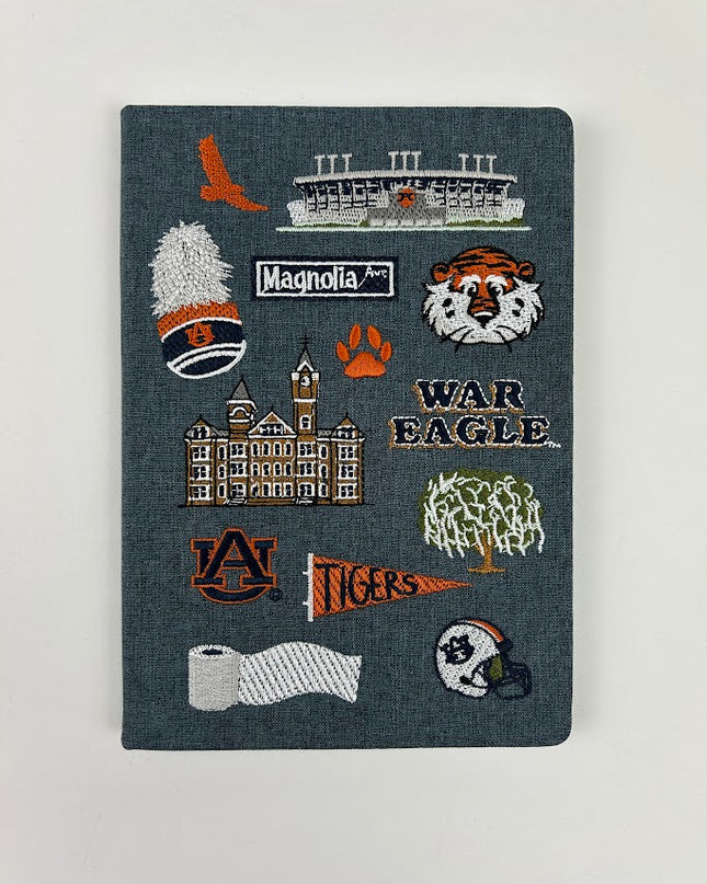 Auburn University Embroidered Notebook Paper in  at Wrapsody