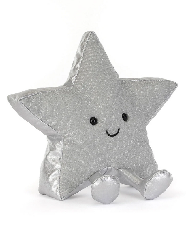 Jellycat Amuseables Silver Star Soft Toys in at Wrapsody