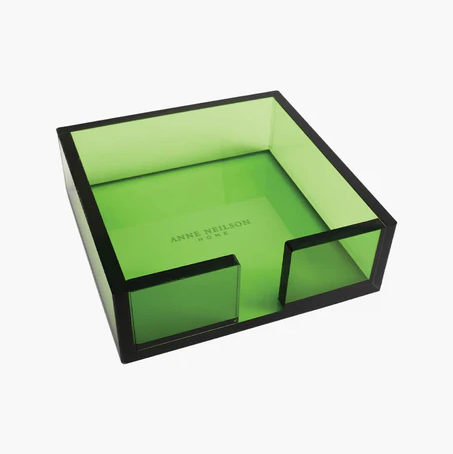 Cocktail Napkin Tray Acrylic Green Tabletop in at Wrapsody