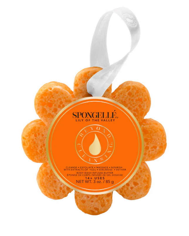 Spongelle 3oz Flower Spongette Lily of the Valley Bath & Body in at Wrapsody