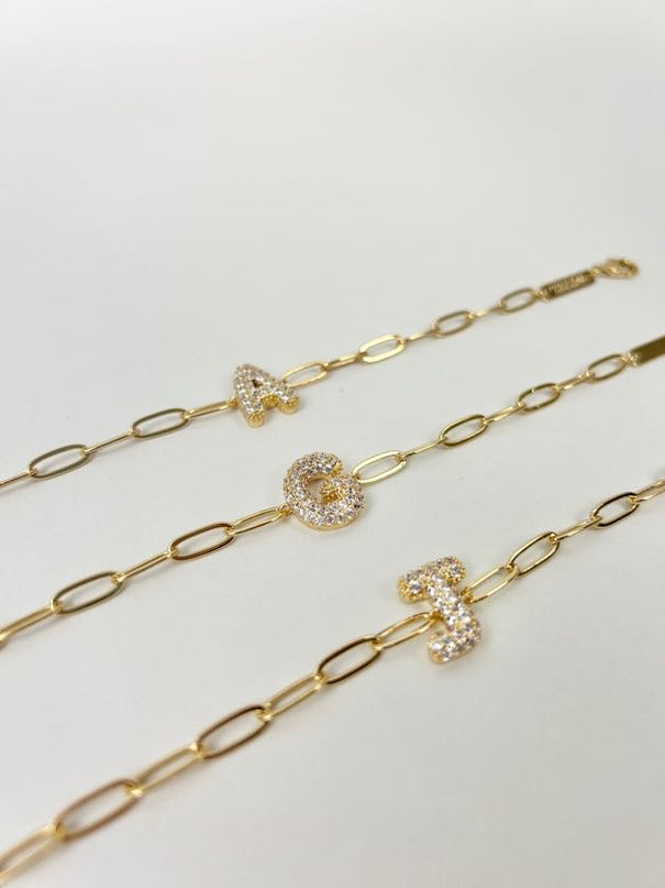 Chloe Initial Bracelet Bracelets in at Wrapsody