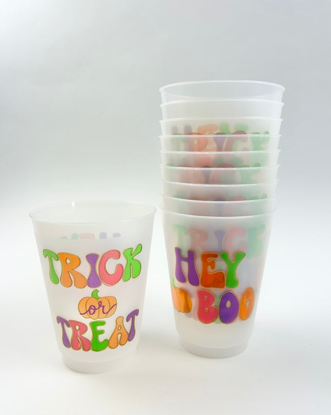 Halloween Hey Boo Cups Set of 10 Drinkware in  at Wrapsody