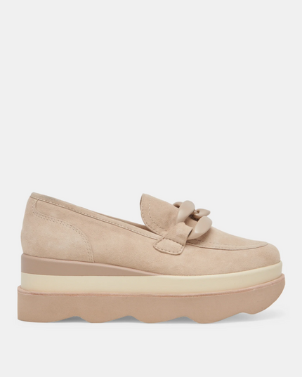 Jaksen Loafers in Suede Dune Shoes in 6 at Wrapsody