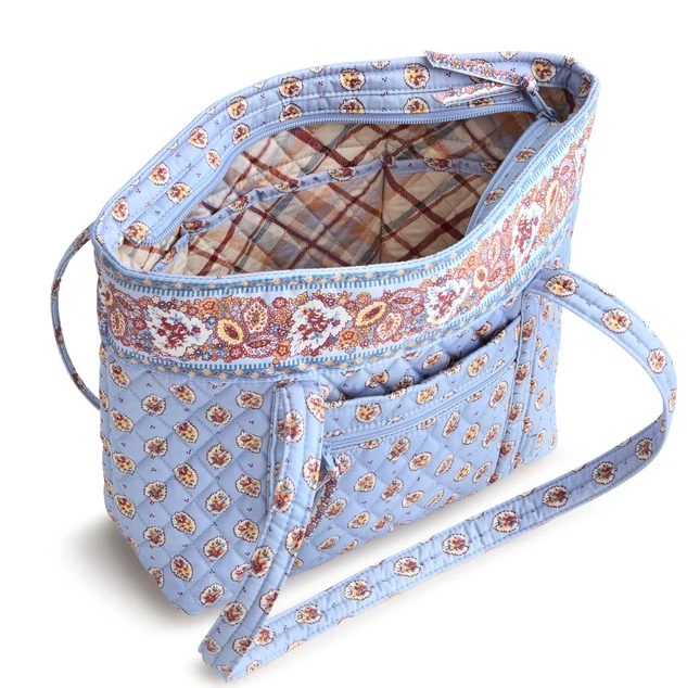 Vera Bradley Blue Leaf Small Original Tote Totes in at Wrapsody