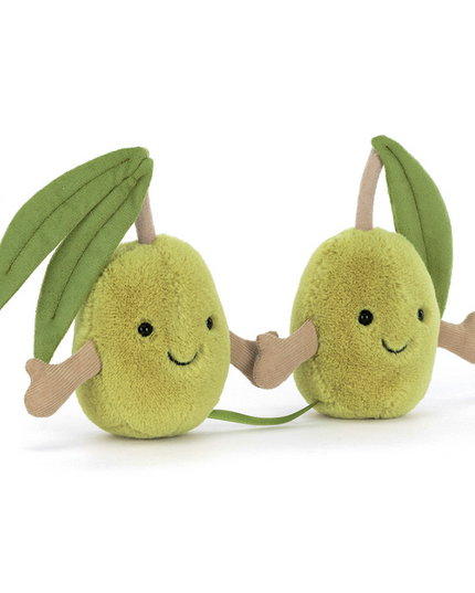 Jellycat Amuseables Pair of Olives Soft Toys in at Wrapsody