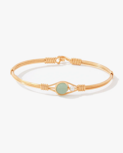 Ronaldo Always By My Side Gold/Aventurine Bracelet Bracelets in 6.5 at Wrapsody