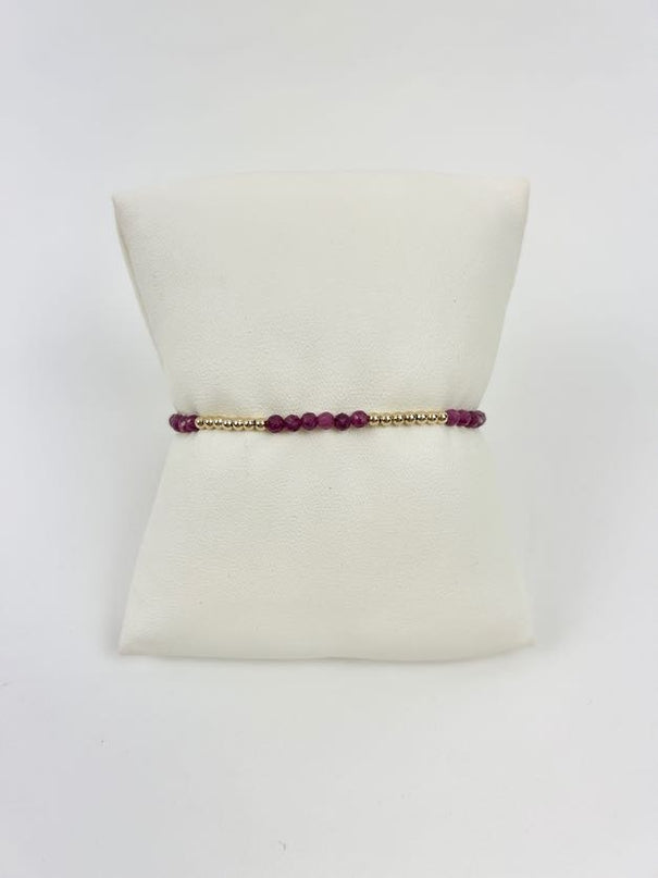 Enewton Blissful 2.5mm Bracelet - Ruby Bracelets in  at Wrapsody