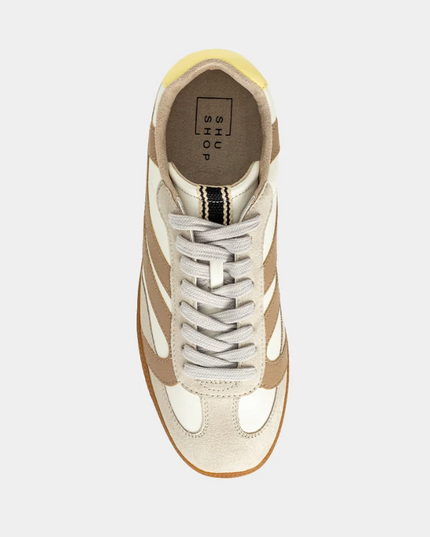 Sadie Taupe Sneakers Shoes in at Wrapsody