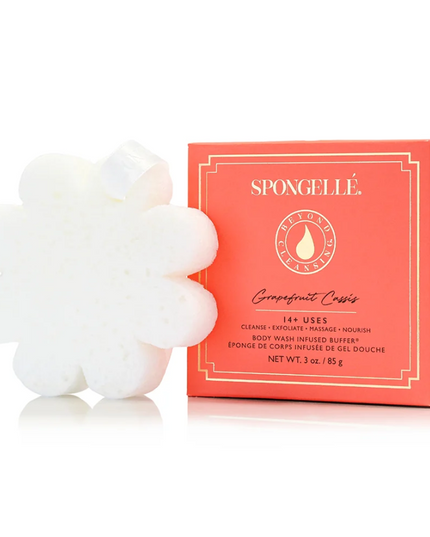 Spongelle Boxed Flower Sponge Grapefruit Cassis