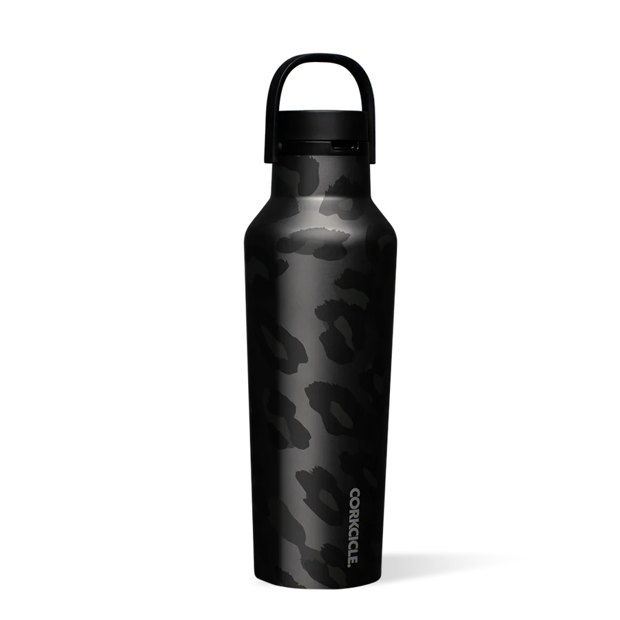 Corkcicle A Sport Canteen 20oz Drinkware in Night Leopard at Wrapsody