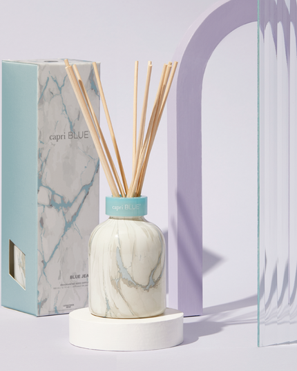 Capri Blue Modern Marble Diffuser in Blue Jean Scents in  at Wrapsody