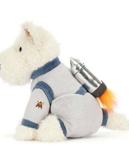 Jellycat Munro Scottie Dog Space Outfit Soft Toys in at Wrapsody