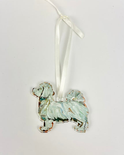 Maltese Short Haired Acrylic Ornament Home Decor in  at Wrapsody