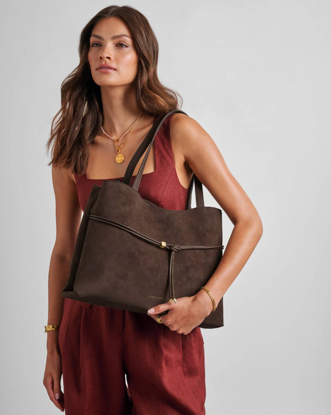Lori Tote Bag in Bitter Chocolate Totes in at Wrapsody