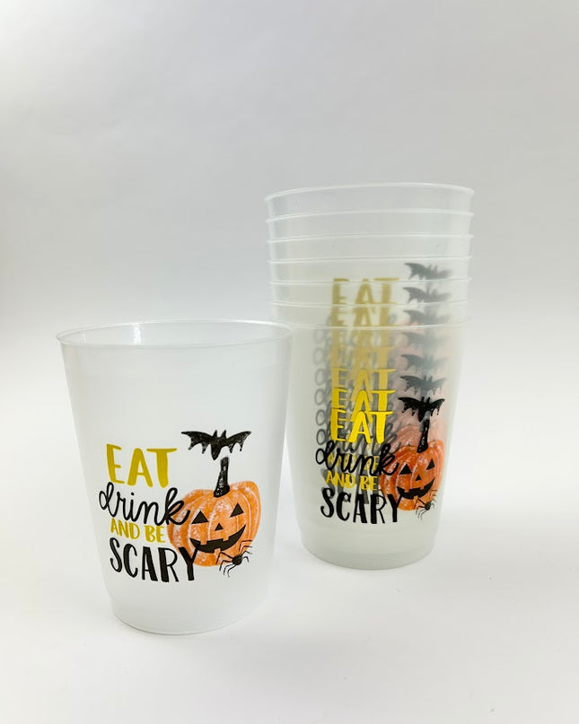 Eat Drink Glow Party Cups Set of 6 Drinkware in  at Wrapsody