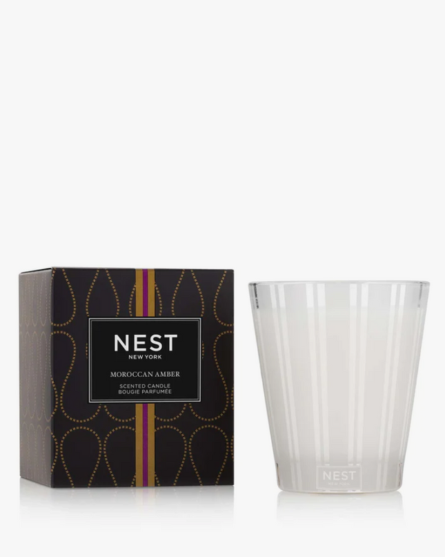 Nest Classic Candle 8.1oz Candles in Moroccan Amber at Wrapsody