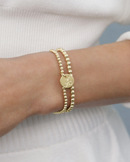 Enewton Ecollegiate Alabama Disc 3mm Gold Bracelet Bracelets in at Wrapsody