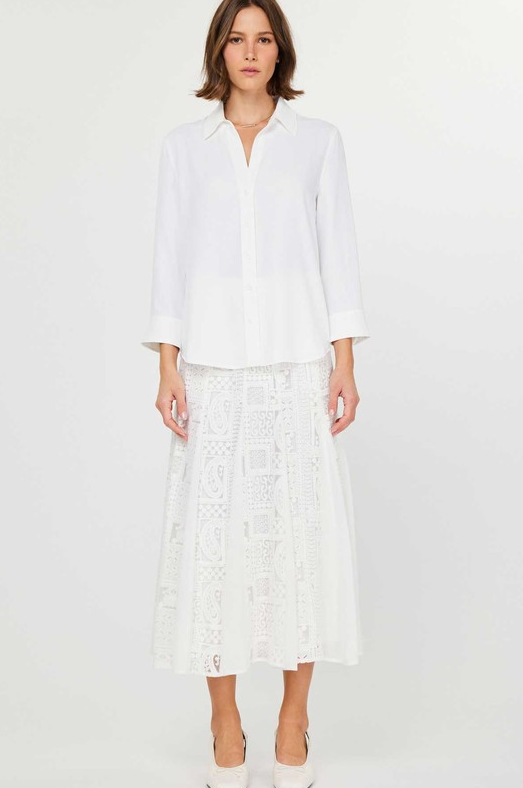 White Button Down Blouse