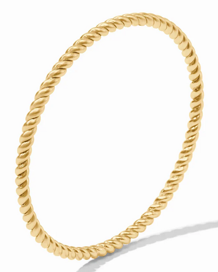 Julie Vos Nassau Gold Bangle - Medium Bracelets in  at Wrapsody