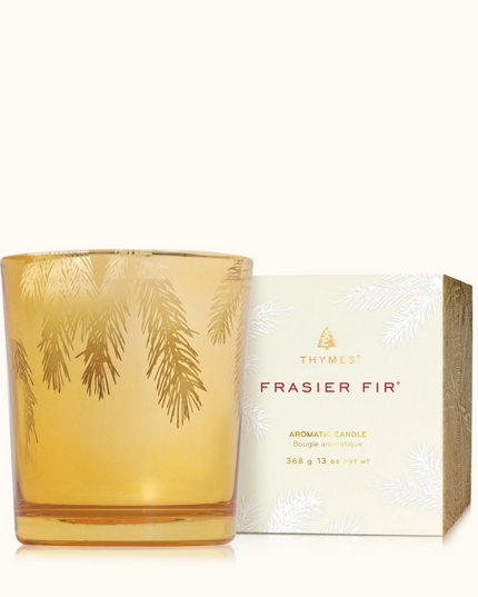 Frasier Fir 13oz Gold Gilded Candle Candles in  at Wrapsody