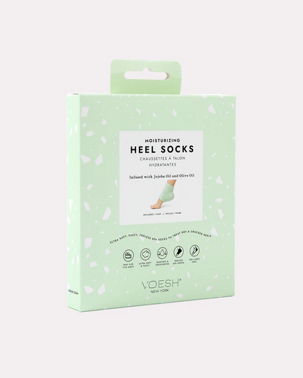 Green Moisturizing Heel Socks Bath & Body in  at Wrapsody