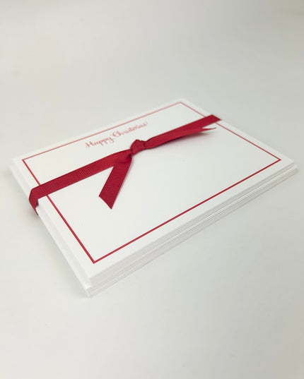 Happy Christmas Red Stationery Set Paper in at Wrapsody