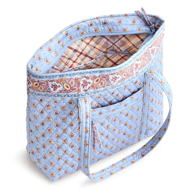 Vera Bradley Blue Leaf Original Tote Totes in at Wrapsody