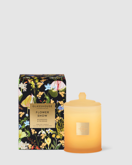 Glasshouse Candle 13.4oz Flower Show 25' Candles in at Wrapsody