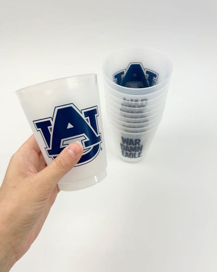 AU & WDE Clear Cups - Set of 10 Drinkware in  at Wrapsody