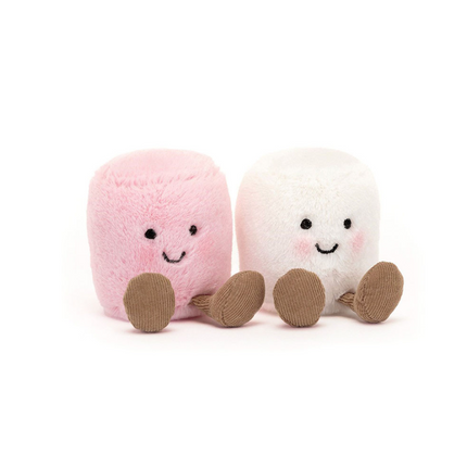 Jellycat Amuseables Pink & White Marshmallows Soft Toys in at Wrapsody
