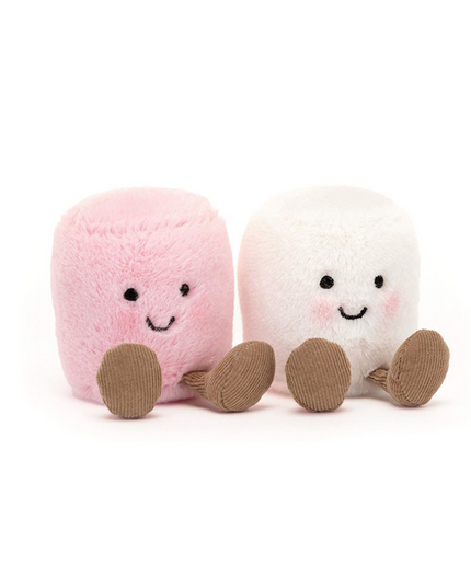 Jellycat Amuseables Pink & White Marshmallows Soft Toys in at Wrapsody