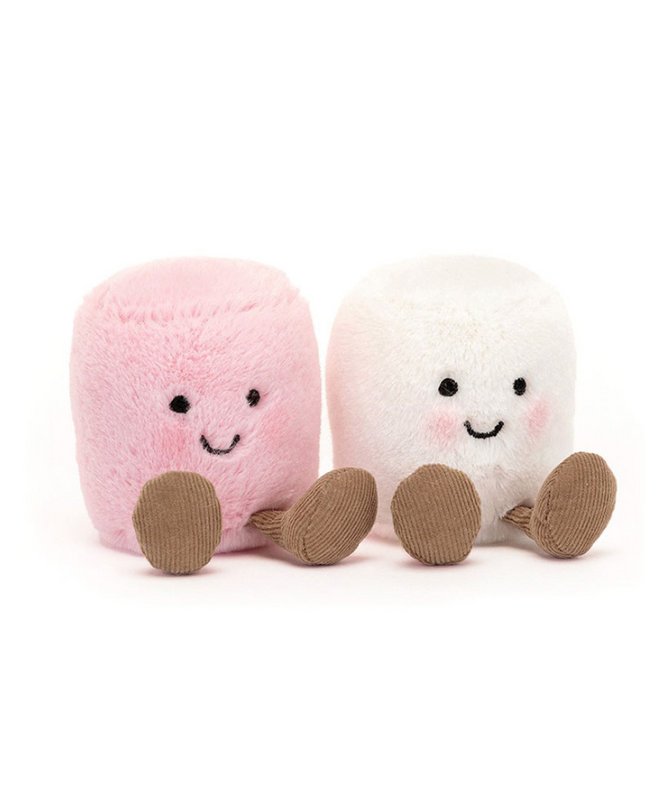Jellycat Amuseables Pink & White Marshmallows Soft Toys in at Wrapsody
