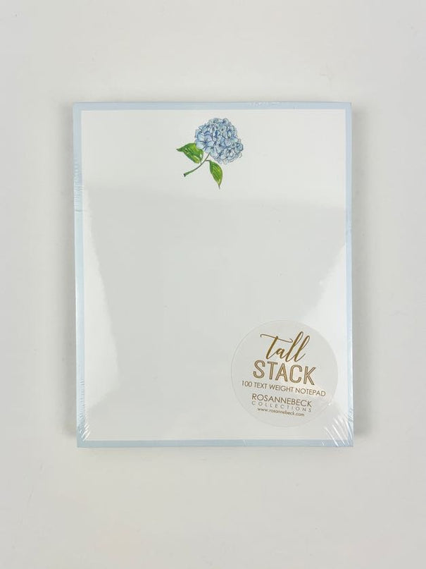 Hydrangea Blue Pad Stack Paper in  at Wrapsody