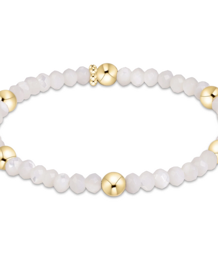 Enewton Presence Gemstone 4mm Bracelet Mother of Pearl