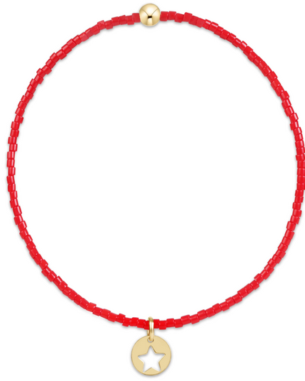 Enewton Hope Classic Red Small Star Disc Bracelet Bracelets in at Wrapsody