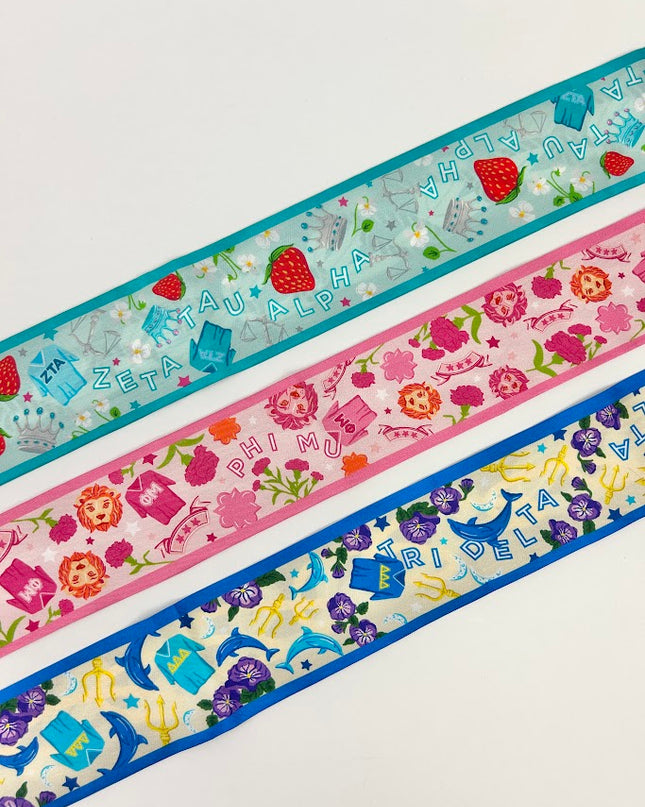 Sorority Silk Scarf Greek in at Wrapsody