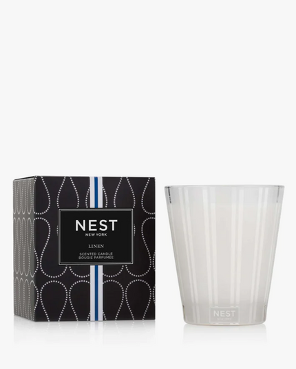 Nest Classic Candle 8.1oz Candles in Linen at Wrapsody