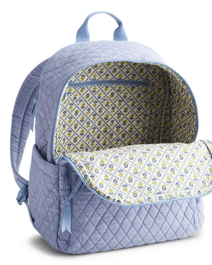Vera Bradley Blue Chambray Bancroft Backpack