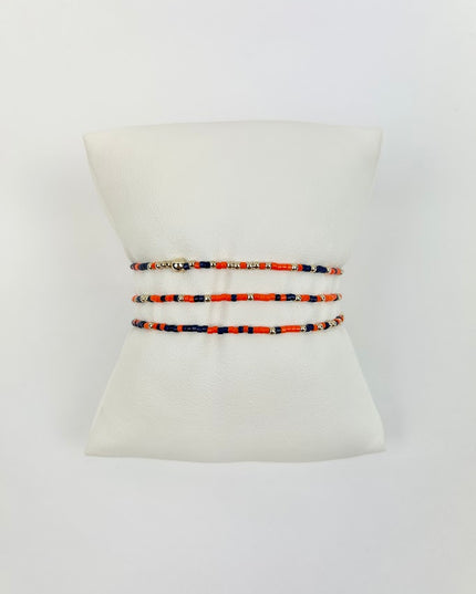 Enewton Hope Unwritten Bracelet - Bright Orange Matte Navy Mix Bracelets in at Wrapsody