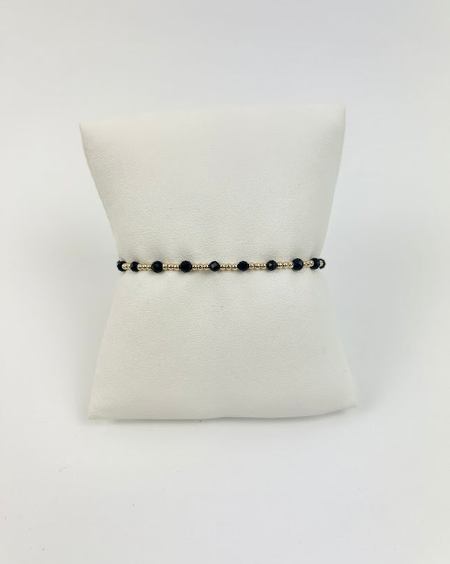 Enewton Sincerity 3mm Bracelet - Faceted Onyx Bracelets in  at Wrapsody