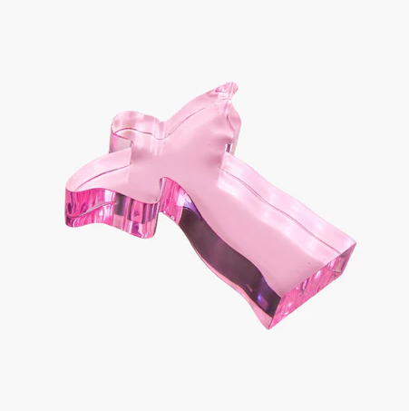 Acrylic Weight Angel Small Pink Home Decor in at Wrapsody