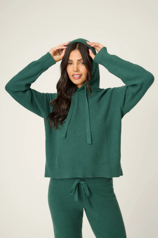 PJ Salvage Sweater Weather Dark Forest Hoodie Loungewear in S at Wrapsody