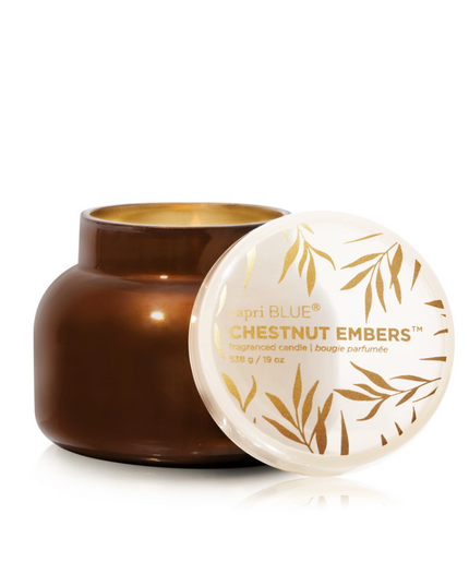 Capri Blue Autumn Glow 19oz Candle - Chestnut Embers