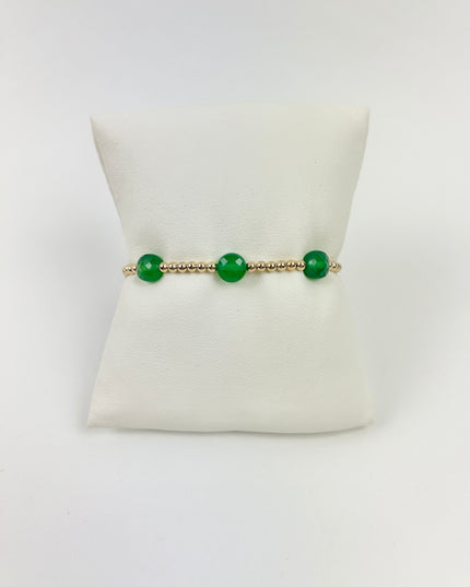 Enewton Admire 3mm Bracelet - Green Onyx Bracelets in  at Wrapsody